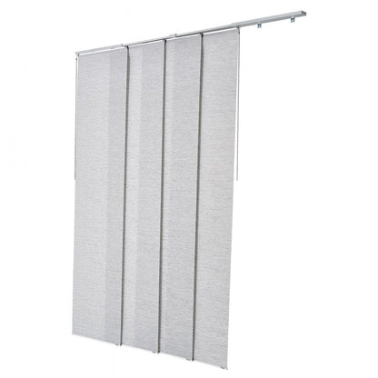 VEVOR Panel Track Blinds Extendable Track 116 cm to 218 cm W Trimmable Gray