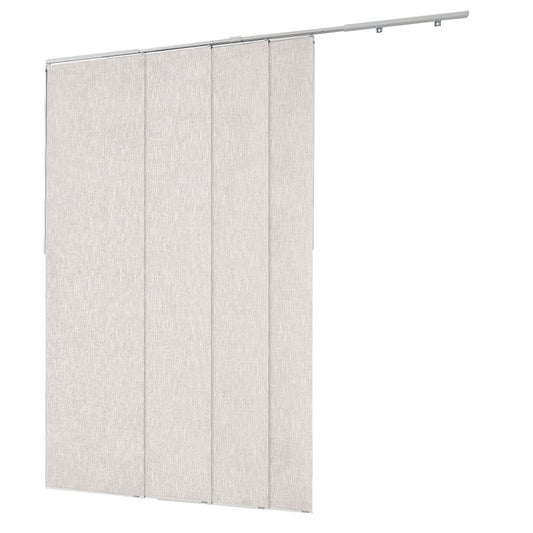 VEVOR Panel Track Blinds Extendable Track 116 to 218 cm W Trimmable Light Gray