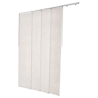 VEVOR Panel Track Blinds Extendable Track 116 to 218 cm W Trimmable Light Gray