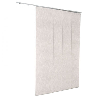VEVOR Panel Track Blinds Extendable Track 116 to 218 cm W Trimmable Light Gray