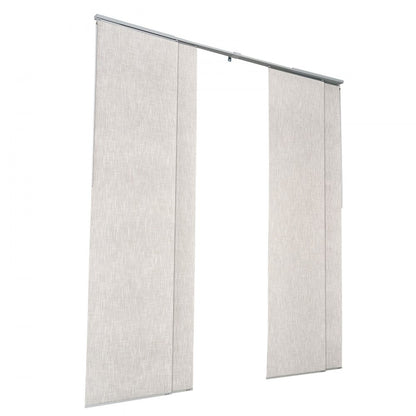 VEVOR Panel Track Blinds Extendable Track 116 to 218 cm W Trimmable Light Gray