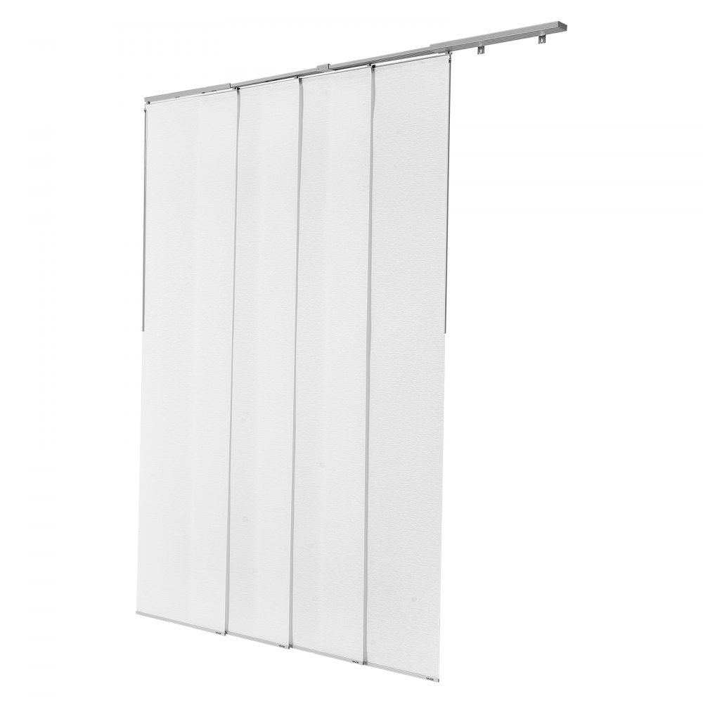 VEVOR Panel Track Blinds Extendable Track 116 cm to 218 cm W Trimmable White