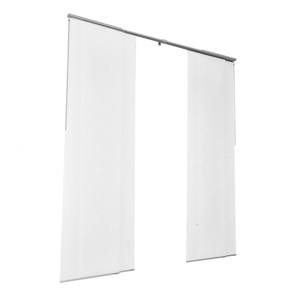 VEVOR Panel Track Blinds Extendable Track 116 cm to 218 cm W Trimmable White