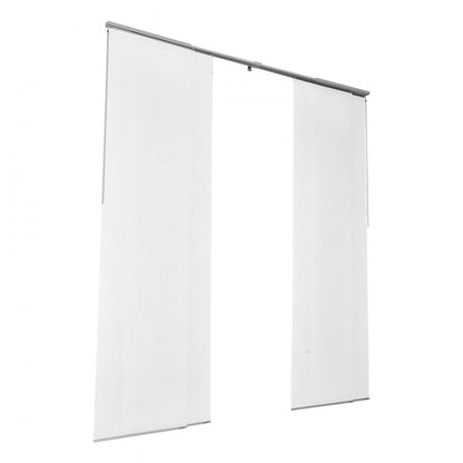 VEVOR Panel Track Blinds Extendable Track 116 cm to 218 cm W Trimmable White