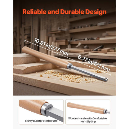 6PCS Wood Lathe Chisel Set HSS Turning Tools Storage Box Lathe Finisher