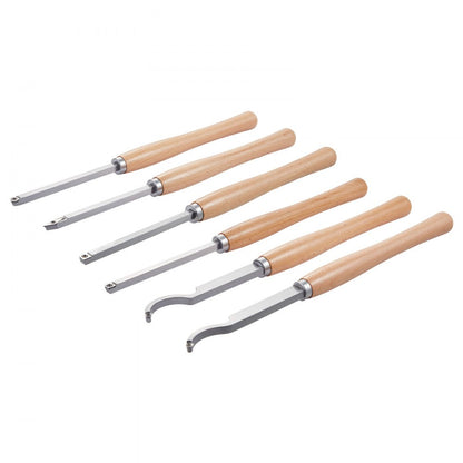 6PCS Wood Lathe Chisel Set HSS Turning Tools Storage Box Lathe Finisher