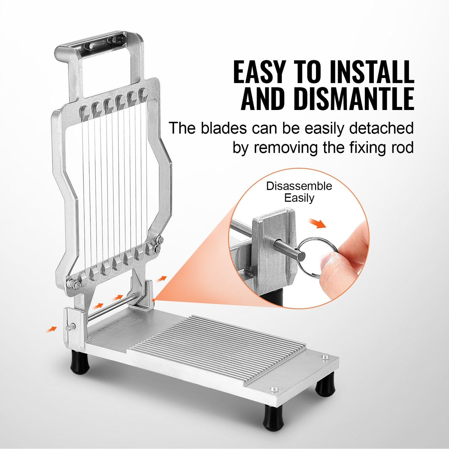 Dual-Thickness Cheese and Butter Slicer with 316 Stainless Steel Blades