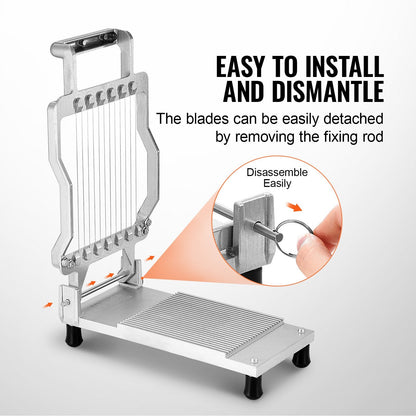 Dual-Thickness Cheese and Butter Slicer with 316 Stainless Steel Blades