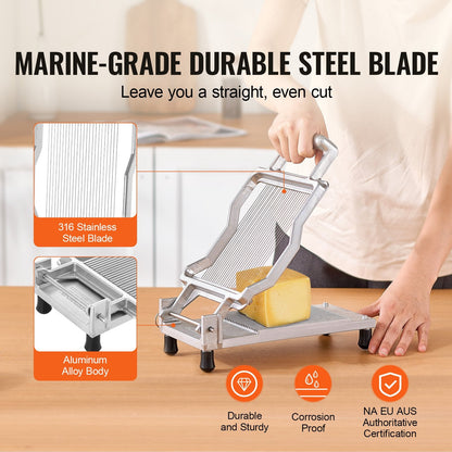 Ultra-Thin Cheese and Butter Slicer with 0.5 Meter Wire, Stainless Steel Blades