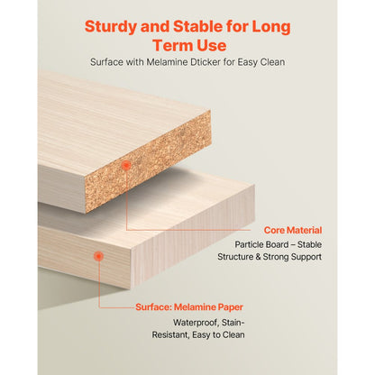 Closet System with 2 Drawers, Adjustable Height Wooden Closet Organizers, Modern Walk-in Wardrobe Organization with 5 Retractable Clothes Hanger Rods, Freestanding Garment Rack Storage, Grey