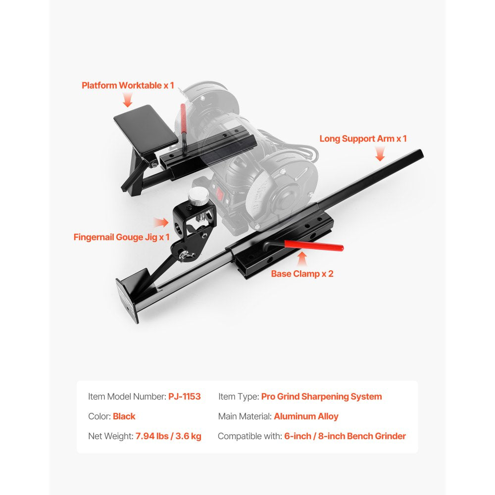 Multi-Grind Sharpening System Vari-Grind Jig for 6" & 8" Bench Grinders