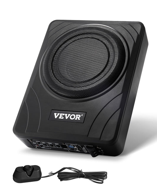 VEVOR 8" 300W Under Seat Car Subwoofer Slim Powered Car/Truck Subwoofer System