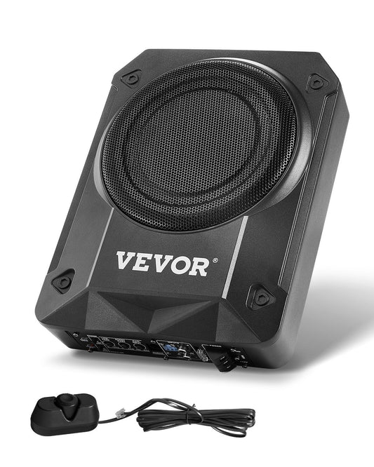 VEVOR 8" 800W Under Seat Car Subwoofer Slim Powered Car/Truck Subwoofer System