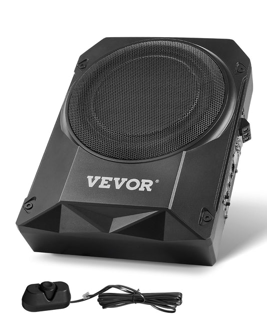 VEVOR 10" 400W Under Seat Car Subwoofer Slim Powered Car/Truck Subwoofer System