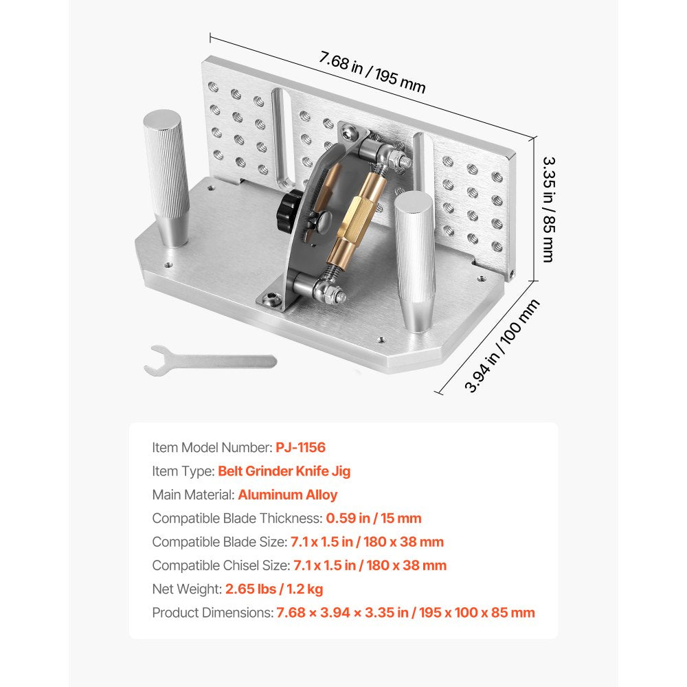 Belt Grinder Knife Jig Knife Sharpening Jig 85° - 115° Adjustable Angle