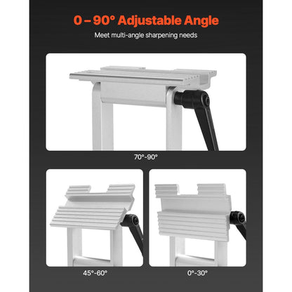 VEVOR Adjustable Tool Rest Sharpening Jig for 152 mm or 203 mm Bench Grinders