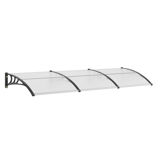 VEVOR Window Door Awning Canopy, 965 x 2975mm Door Canopy Exterior, UF50+ PC Sunshade