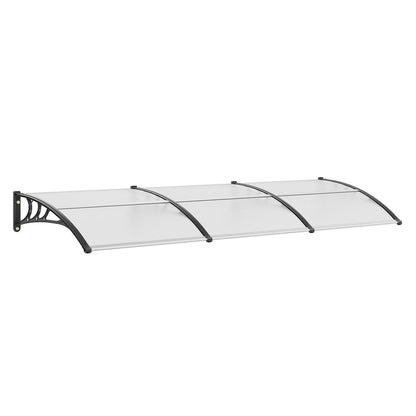 Transparent Weather-Resistant Door Canopy, 0.96 x 2.98m, UPF 50+ Protection