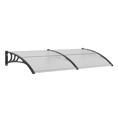 Polycarbonate Awning Canopy 0.97 x 1.99m - UV, Rain & Snow Protection