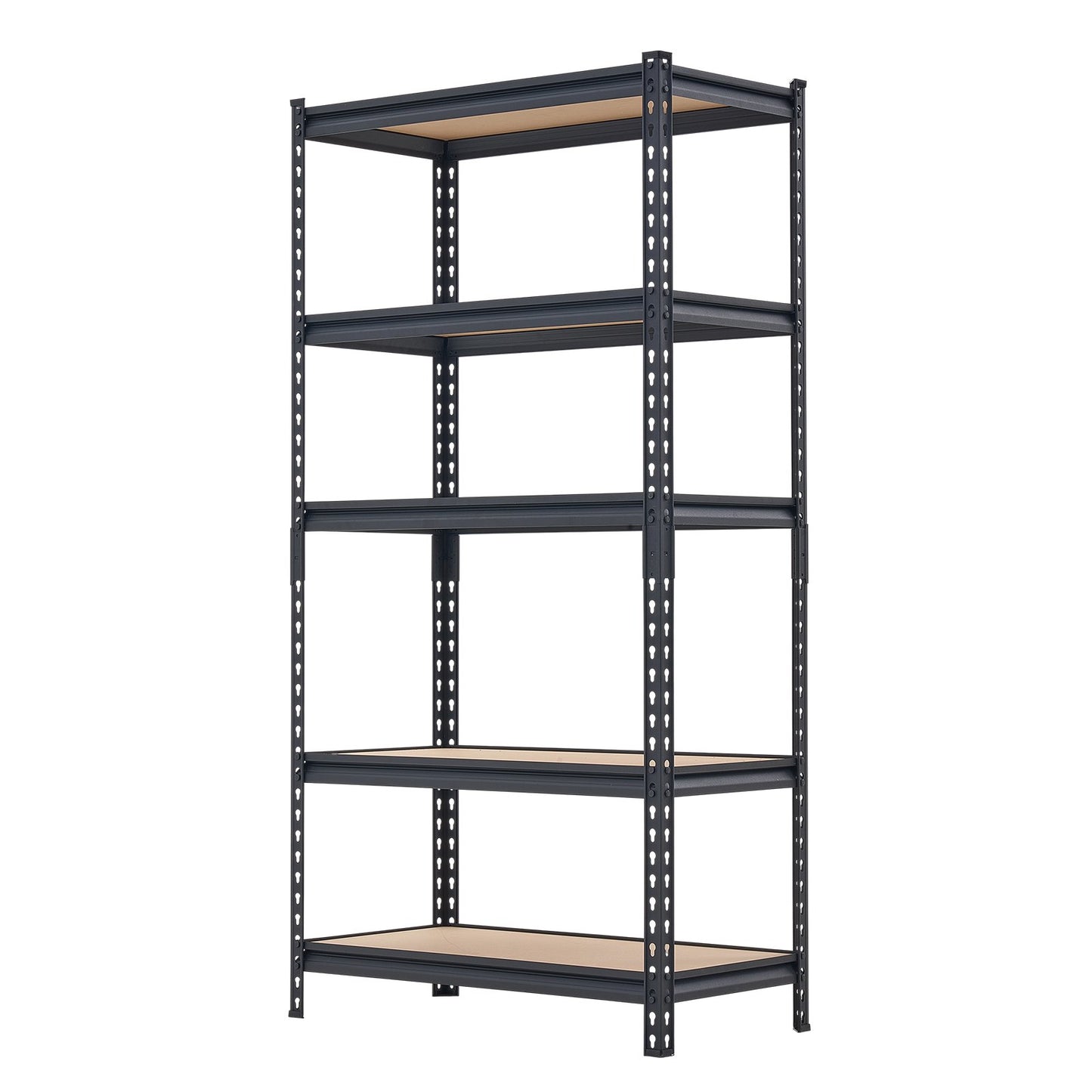 Storage Shelves, 5-Tier Adjustable, 907.2 kg Capacity, Heavy Duty Garage Storage Shelving Unit, Metal Utility Rack Shelf, for Kitchen Pantry Basement Bathroom, 822 mm W x 415 mm D x 1594 mm H