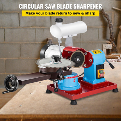 Electric Circular Saw Blade Sharpener, 370W, 220V, 3-27.5m, Wet Grinding