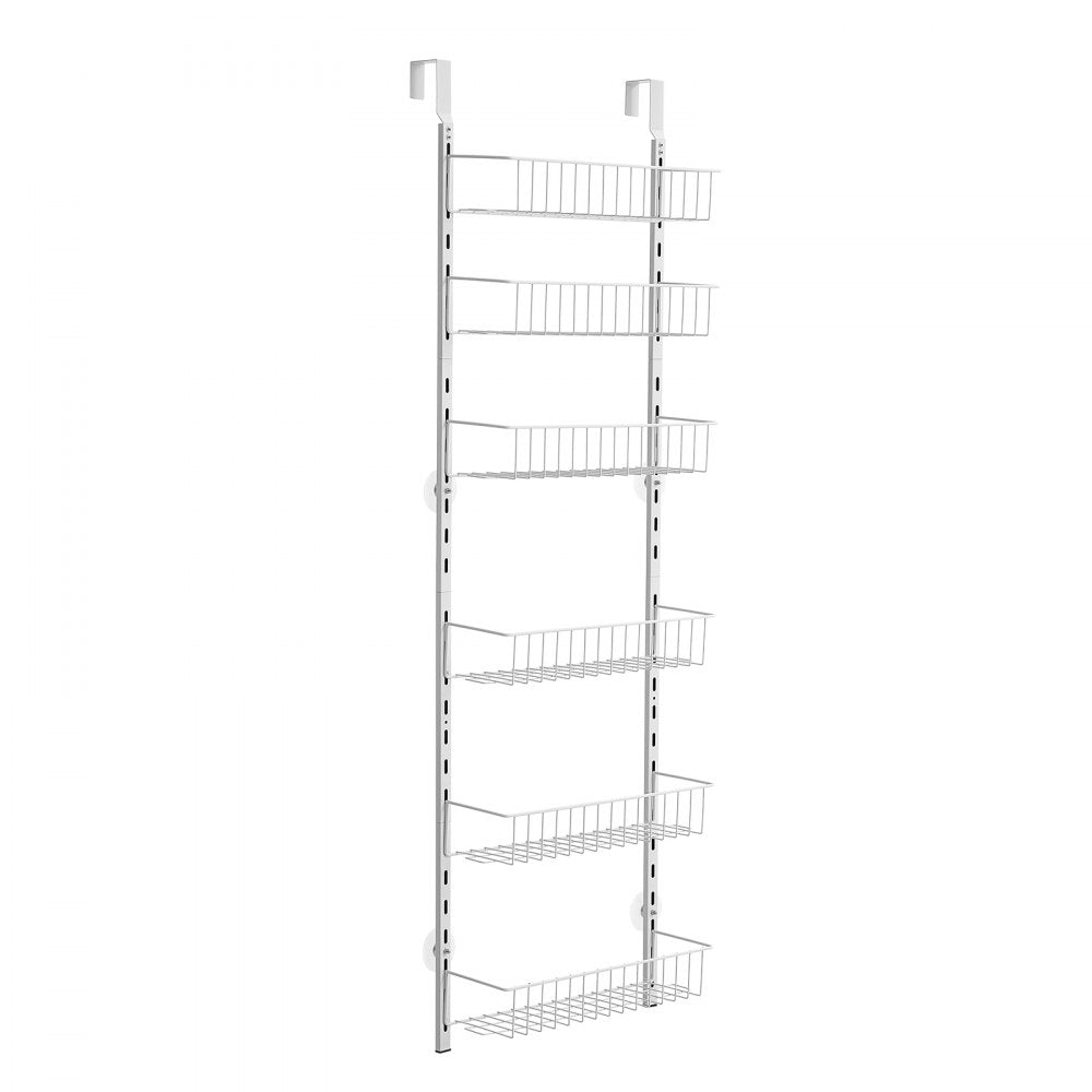 VEVOR 6-Tier Over the Door Pantry Organizer Hanging Storage Rack Adjustable