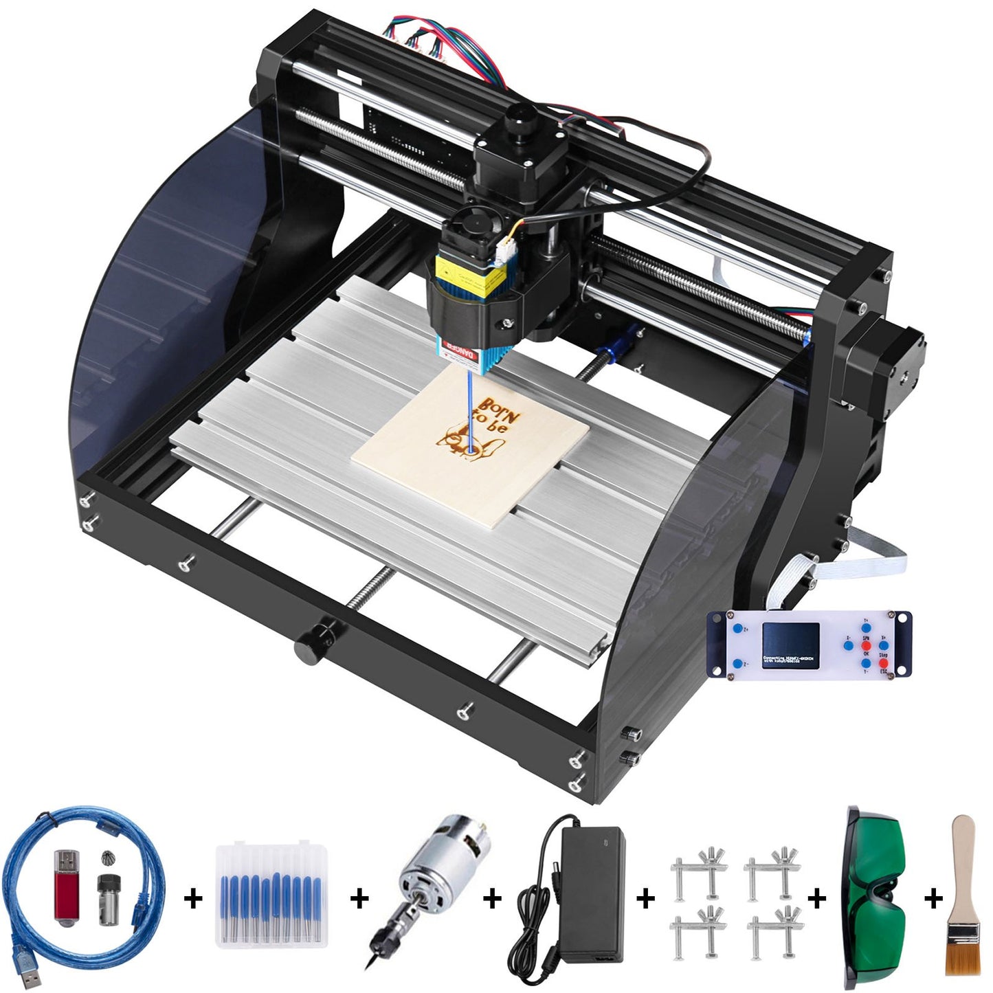 Vevor CNC 3018 Pro CNC Router 2.5W Laser, 3 Axis, GRBL Control, Laser Engraver Machine