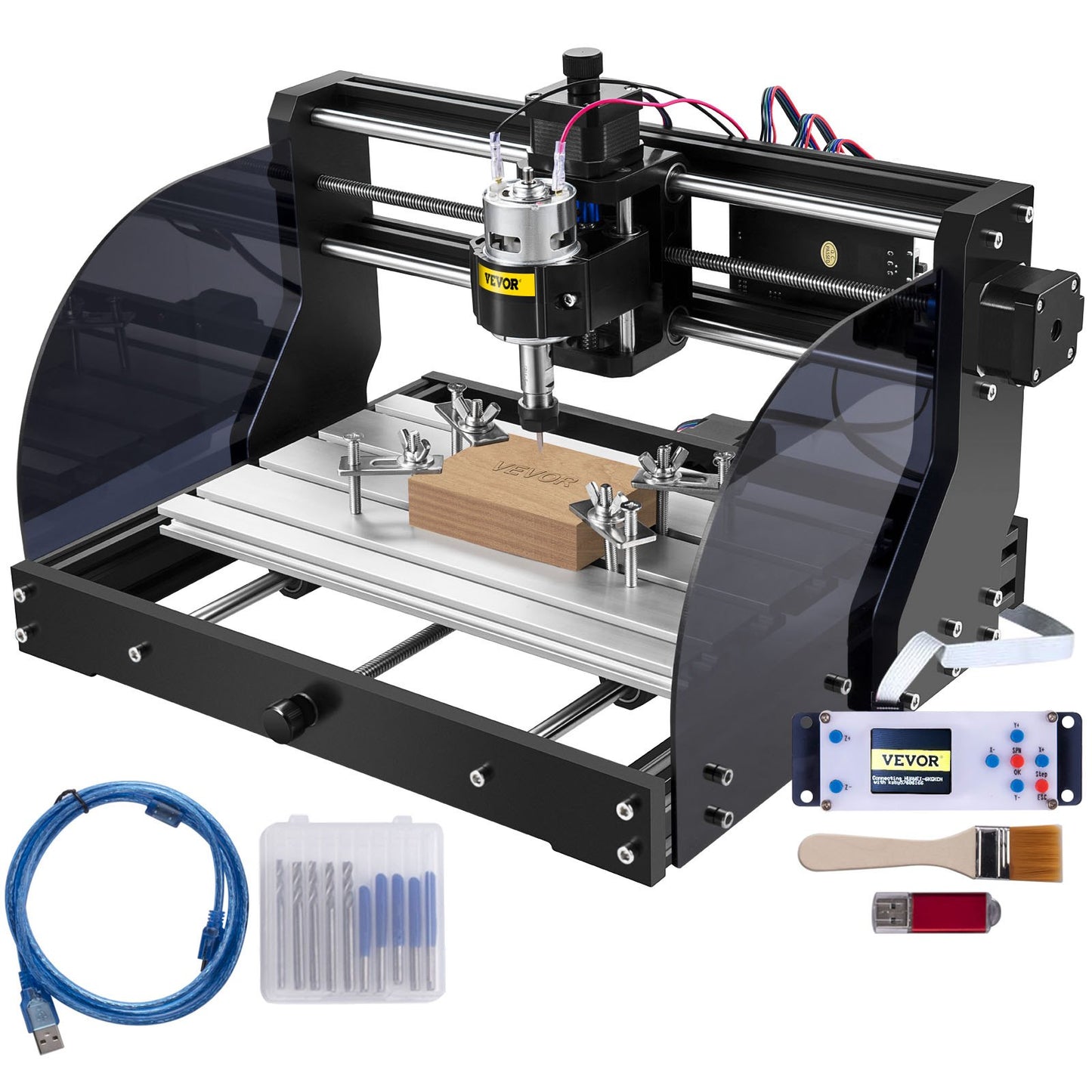 VEVOR Cnc 3018 Pro 10000RPM Cnc 3018 300×180×45mm Cnc Machine GRBL Control Mini