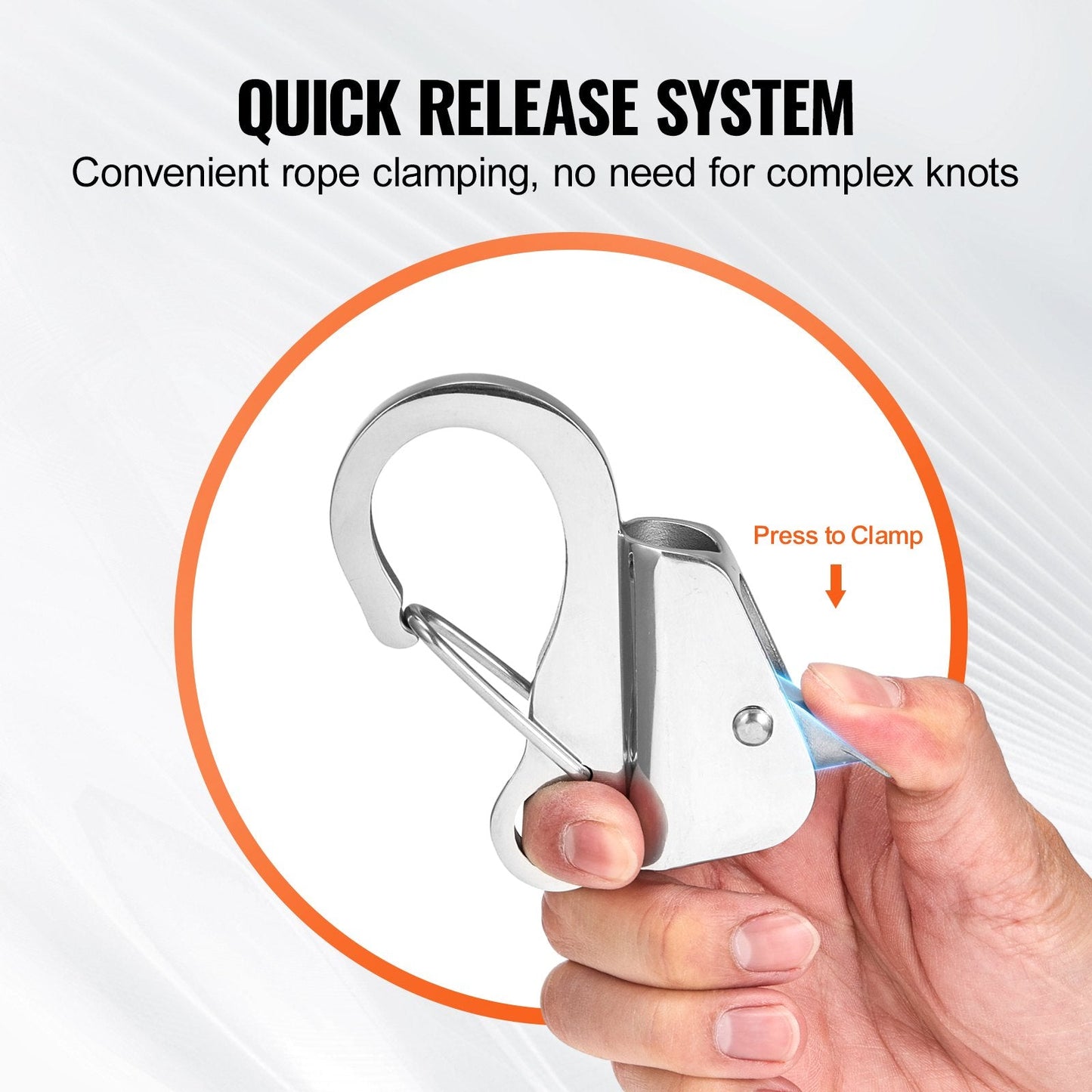 Stainless Steel Anchor Hook with Quick Release for Versatile Watersport Use