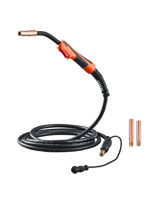VEVOR 250Amp Mig Welding Gun with 15FT Cable for 0.035" & 0.045" Welding Wires