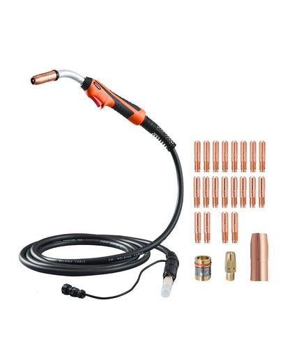 VEVOR 250Amp Mig Welding Gun with 15FT Cable for 0.030" 0.035" & 0.045" Wires