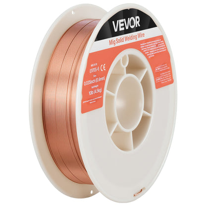 Solid MIG Welding Wire, ER70S-6 0.9mm 4.5kg, Low Spatter Mild Steel Welding Wire with High Deoxidizers for All-Position Gas Shielded Welding
