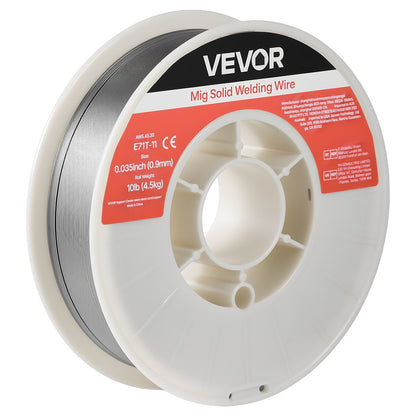 Flux Core MIG Welding Wire, E71T-11 0.9mm 4.5kg, Gasless Mild Steel Welding Wire with Low Spatter for All Position Arc Welding, Self-Shielded for Outdoor Use