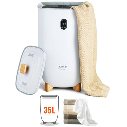 35L Towel Warmer with LED Screen, Timer & Drying Function, White, 5.8 kg
