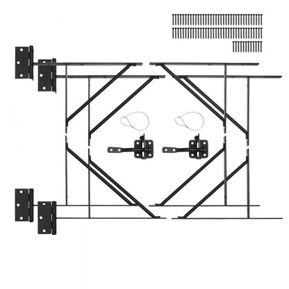 VEVOR Gate Corner Brace Bracket 2 Sets Anti Sag Gate Frame Hardware Kit Iron