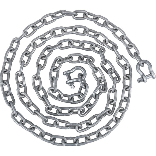 VEVOR Anchor Chain, 10\' x 5/16\" Galvanized Steel Chain, 3/8\" Anchor Chain Shackle,