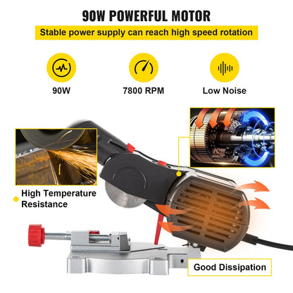 Compact Mini Miter Saw with Dual Blades for Versatile Hobby Crafting
