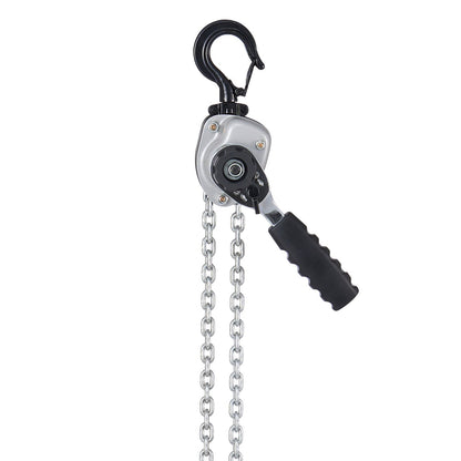 Manual Lever Chain Hoist, 1/2T 500KG Capacity Heavy Duty Come Along, 3M Lift G80 Alloy Steel Chain With Dual Pawl Mechanical Brake, 360° Rotating Hooks, for Warehouse Construction Garage