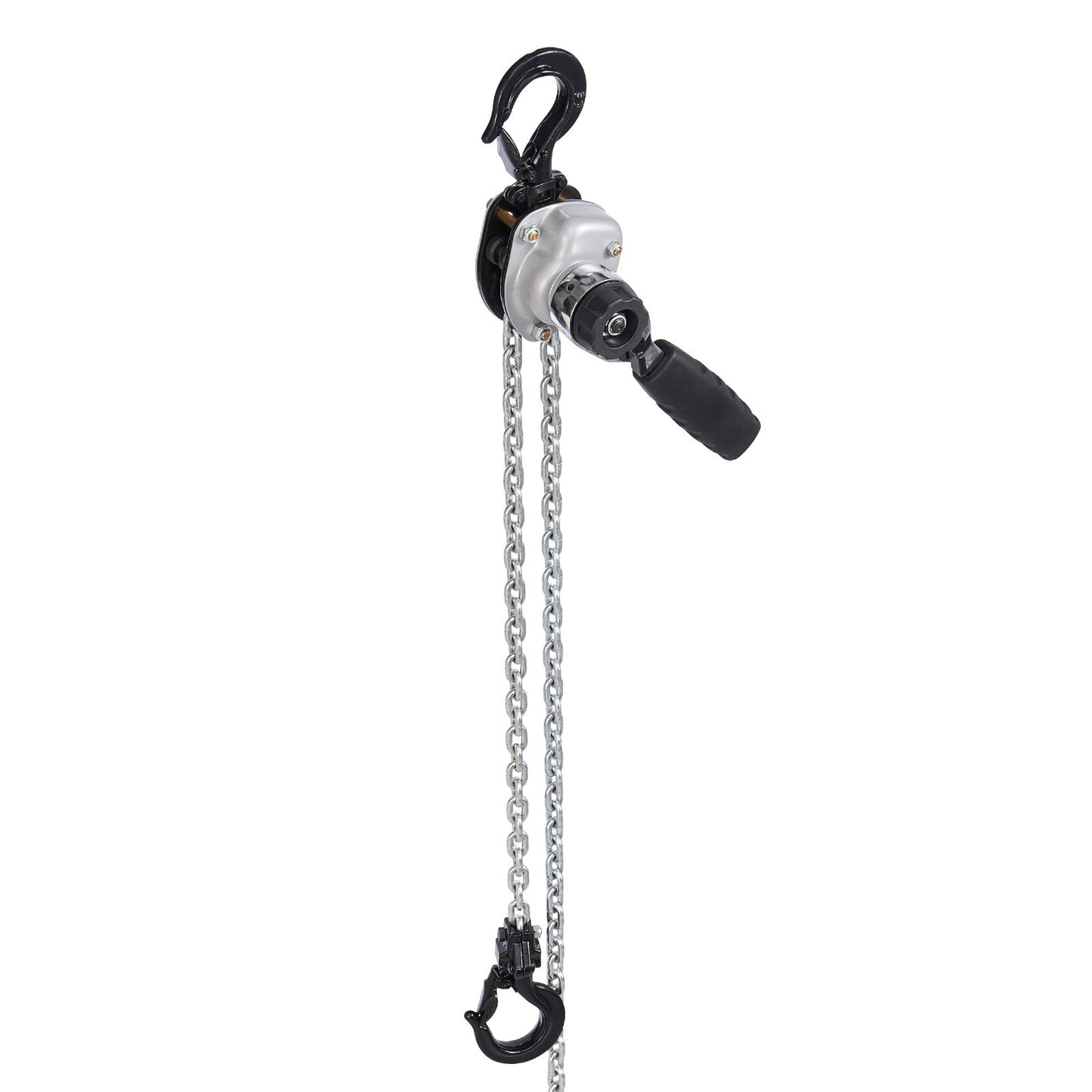 Manual Lever Chain Hoist, 1/2T 500KG Capacity Heavy Duty Come Along, 3M Lift G80 Alloy Steel Chain With Dual Pawl Mechanical Brake, 360° Rotating Hooks, for Warehouse Construction Garage
