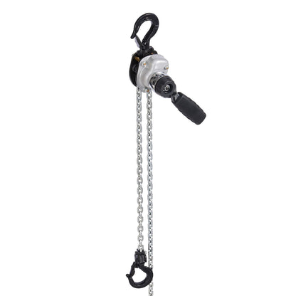 Manual Lever Chain Hoist, 1/2T 500KG Capacity Heavy Duty Come Along, 3M Lift G80 Alloy Steel Chain With Dual Pawl Mechanical Brake, 360° Rotating Hooks, for Warehouse Construction Garage