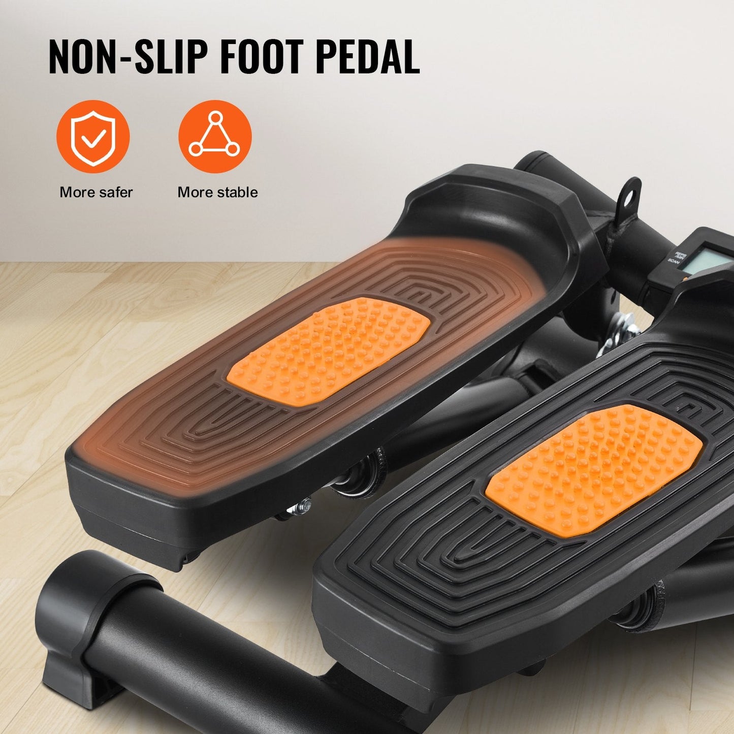 Compact Mini Stepper with Resistance Bands for Home Fitness - 150kg Capacity