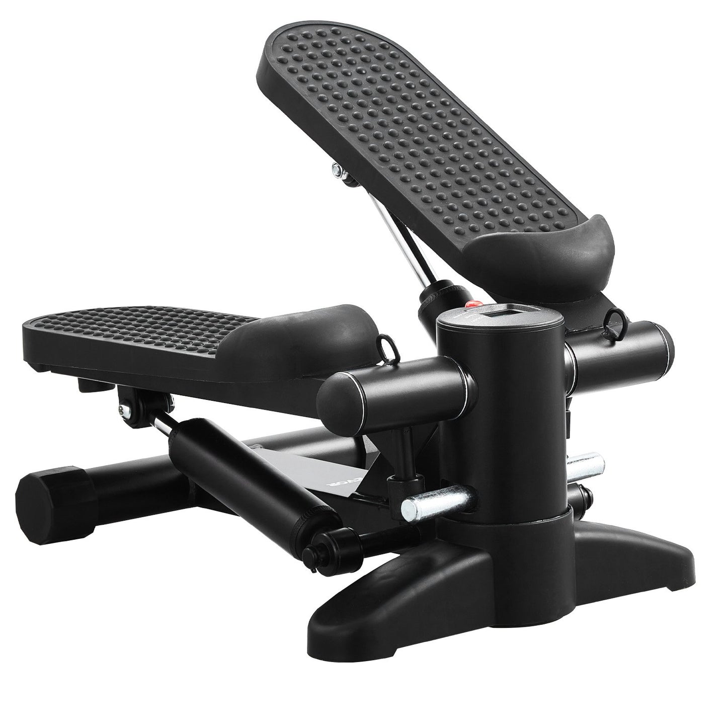 Stair Stepper, Mini Stepper for Exercise at Home, Hydraulic Fitness Stepper with Resistance Bands, Full Body Workout Cardio Equipment, Stair Climber with LCD Monitor, 330LBS Load Capacity