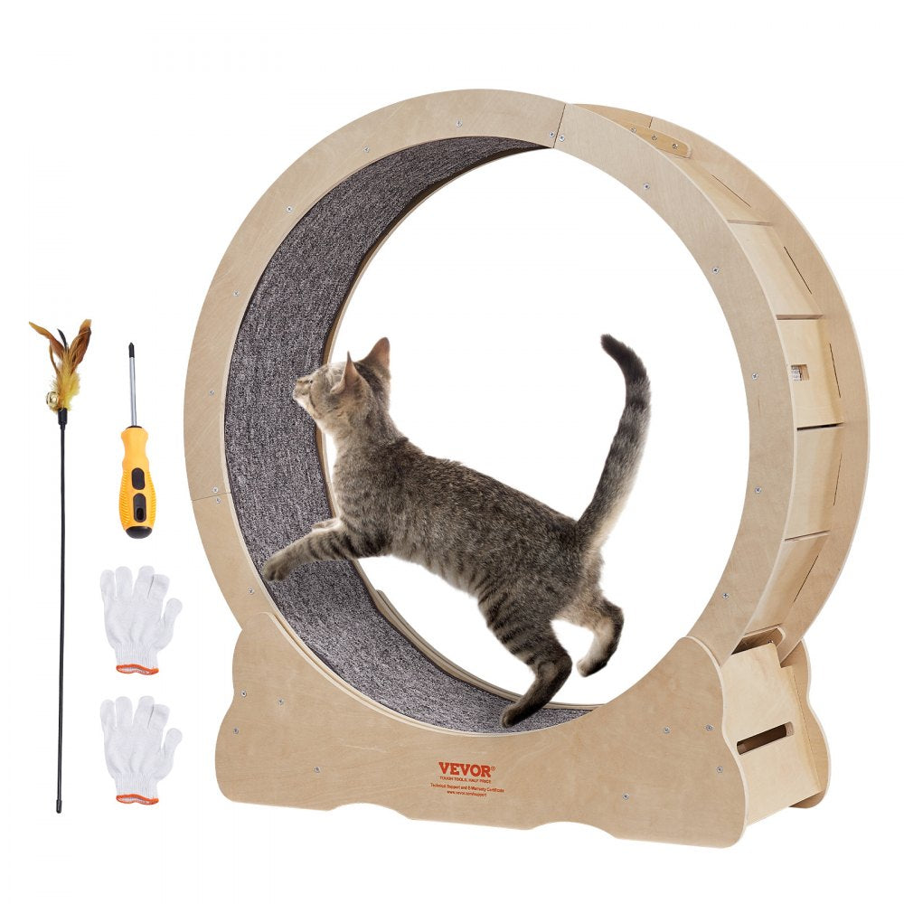 Cat Exercise Wheel Large Cat Treadmill Wheel for Indoor Cats 35.8 inch