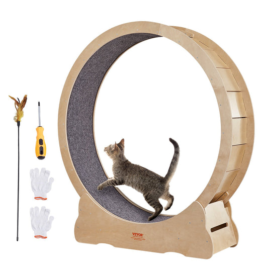 VEVOR Cat Exercise Wheel, Large Cat Treadmill Wheel for Indoor Cats, 52 inch Cat