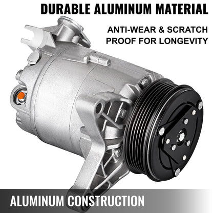 VEVOR A/C Compressor with Clutch Fit For 2006-2011 Chevrolet Impala / Monte Carlo