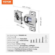 Large hinge cup design delivers reliable load-bearing support for cabinet door installation