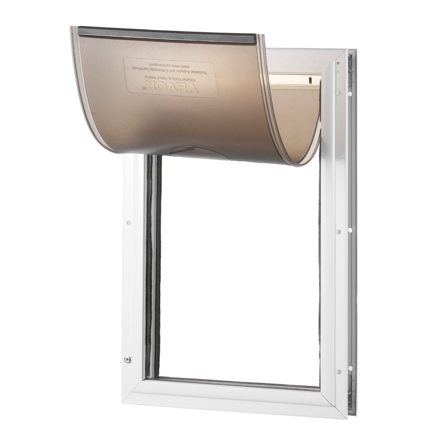 VEVOR Pet Door for Door with Lock and Magnetic Flap System Aluminum Frame Large