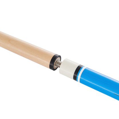 Pool Cue, 4 Pieces Pool Stick, 1473.2mm Canadian Maple Wood Billiard Pools Stick with ABS Connection Ring, Cues Sticks for Professional Pool Table, Bar, Home, Office, 510g, 538g, 566g, 595g