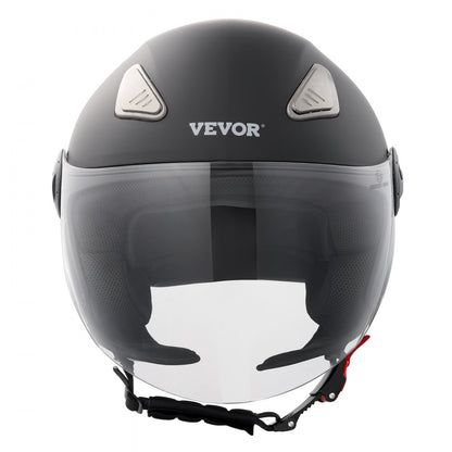 VEVOR 3/4-Face Motorcycle Helmet Motocross Helmet with Bluetooth Communication
