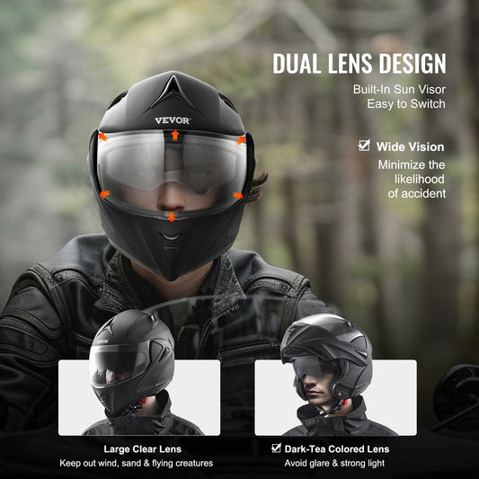 Unmasked Motocross Helmet with Bluetooth, ECE Certified, Sunshade Lens